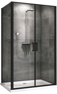 Душевой уголок ABBER Sonnenstrand 100x90см чёрный AG04100BC-S90B